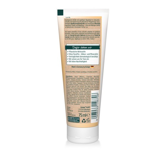 Kneipp Sekunden Handcreme + Nagelpfle 