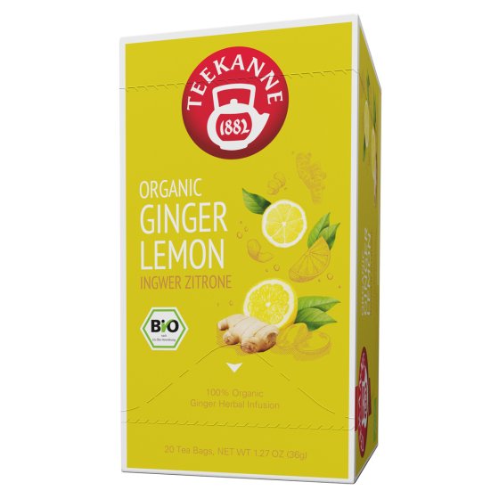 Teekanne Bio Ingwer-Zitrone Kräutertee 20 Beutel 