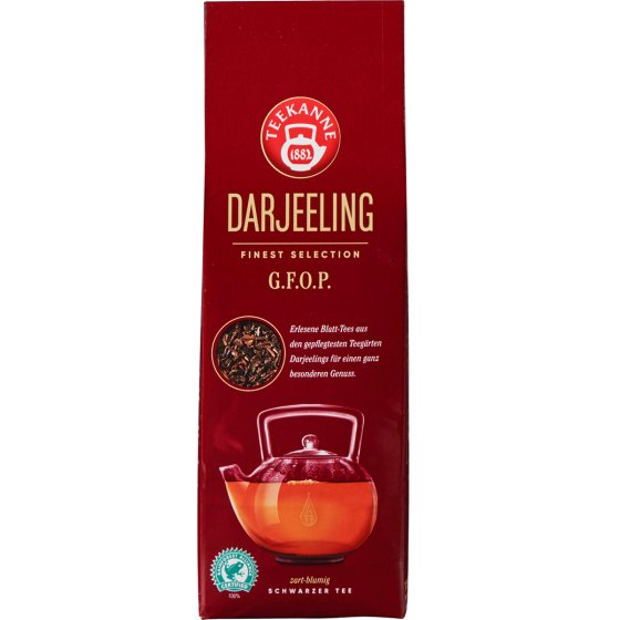 Teekanne Darjeeling Finest Selection Schwarztee Loser Tee 250g 