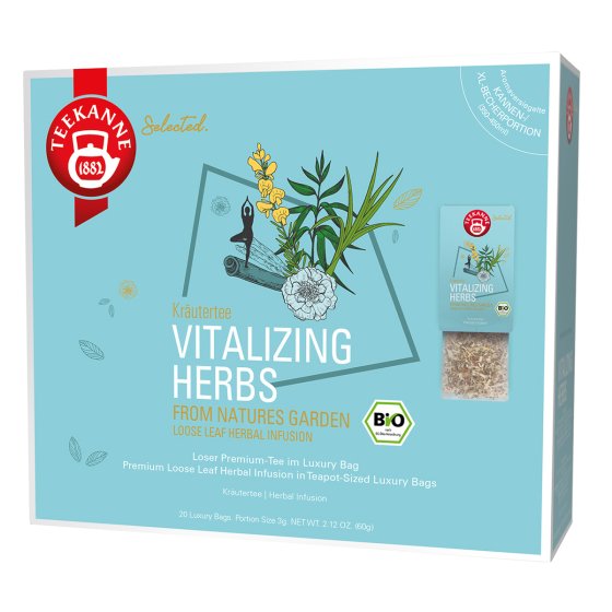 Teekanne Bio Vitalizing Herbs Luxury Bag 20 Beutel 
