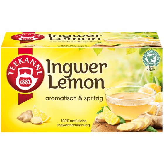 Teekanne Ingwer Lemon Ingwerteemischung mit spritziger Zitrone 35g 