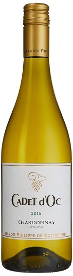Rothschild Cadet d'Oc Barbacchus Chardonnay trockener Weißwein 750 ml 