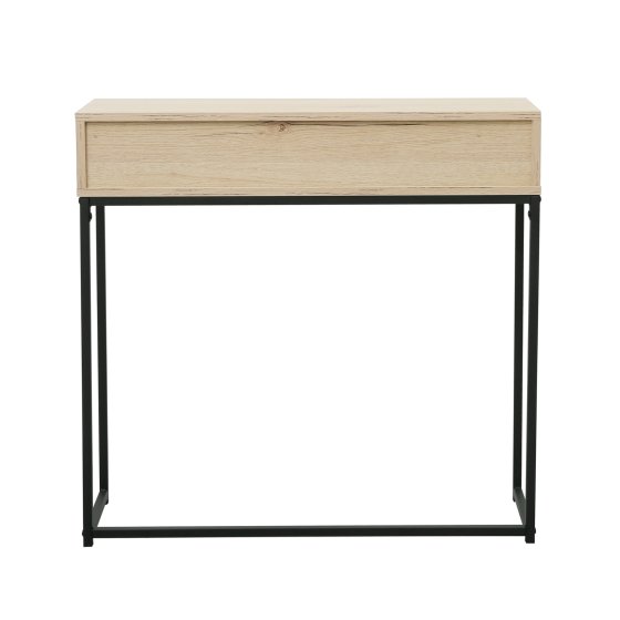 Konsolentisch Cedrik 80 cm mit Schublade Artisaneiche-Schwarz 