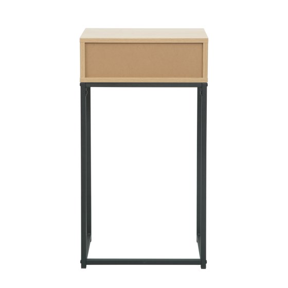 Konsolentisch Cedrik 40 cm mit Schublade Artisaneiche-Schwarz 