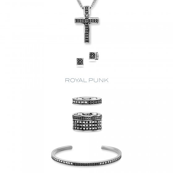 Anhänger mit Kette 925/- Sterling Silber rhodiniert Spinell 