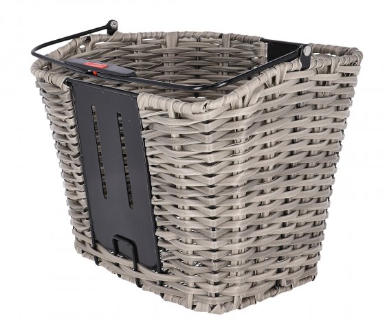 Vorderradkorb Structura, 34x25x27cm,schilf/grau 