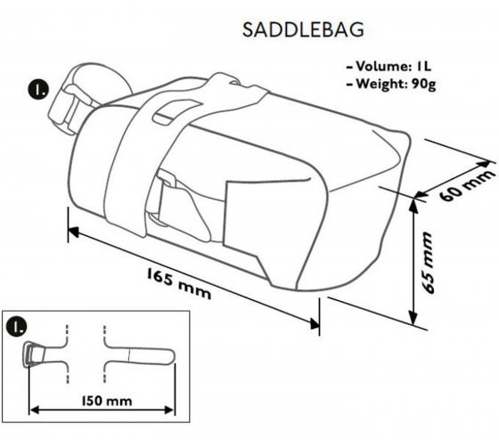 Satteltasche Discover, klein 