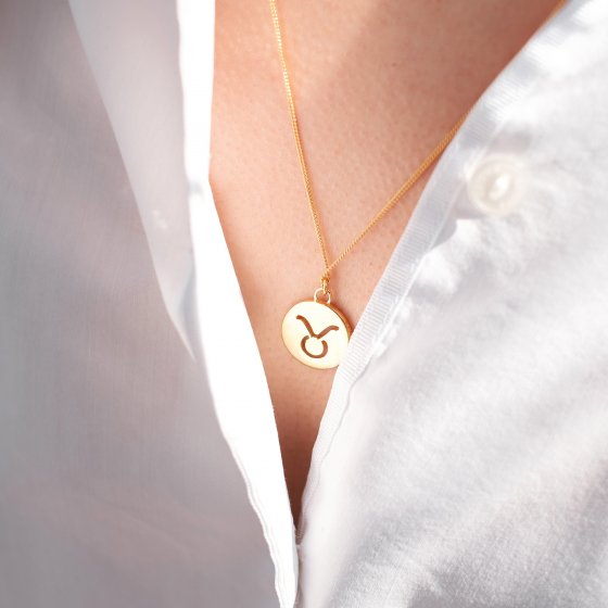 Halskette Löwe Sternzeichen 925/- Sterling Silber rhodiniert 