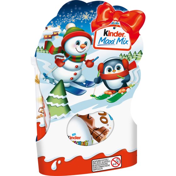 Kinder Maxi Mix Weihnachtsmix mit 5 Leckereien von Kinder 157g 