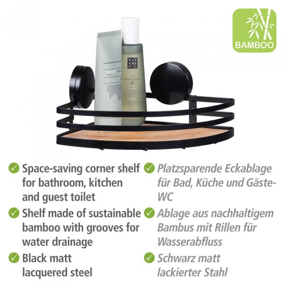 Static-Loc® Eckablage Mod. Alba, Badezimmerablage 