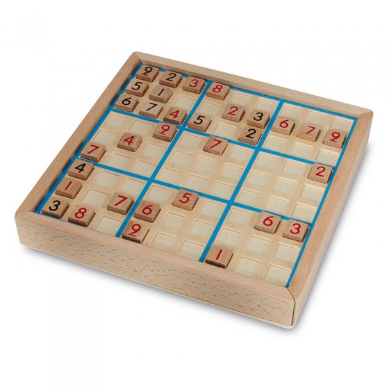 Klassisches Sudoku-Holzspielbrett 