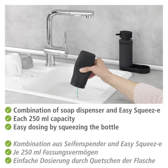 Easy Squeez-e Spülstation Schwarz, Spülbecken-Organizer