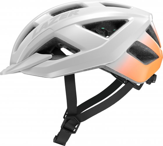 Fahrradhelm  Cerro KinetiCore, White Flash Orange 