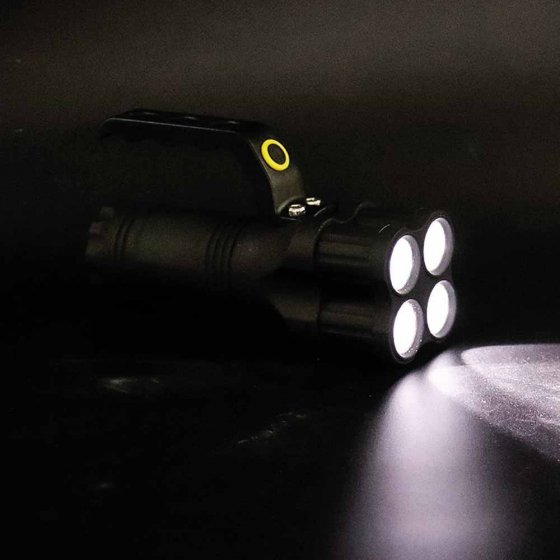 Taschenlampe mit 4 LEDs und Griff 