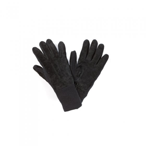 Lederhandschuh mit Strickeinsätzen
