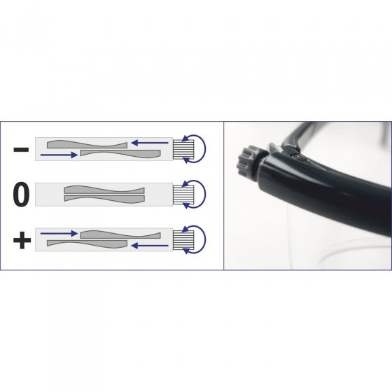 Getönte einstellbare Korrekturbrille 