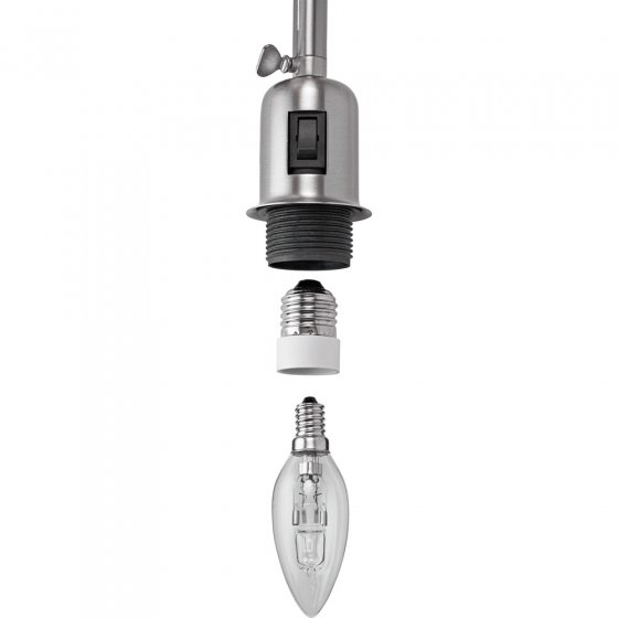 Glühlampen-Adapter  3er-Set E14 zu E27