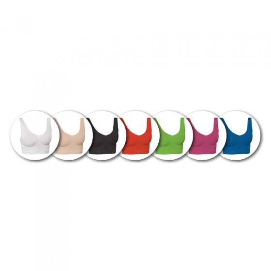 BH-Set „Trendfarben“ 7er-Pack 3XL | Blau#Orange#Weiß#Schwarz#Grün#Beige#Pink