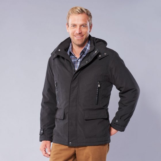 Mikrofaser Jacke,L L | Schwarz