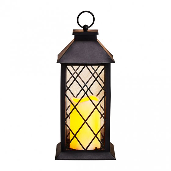 LED-Laterne mit Kerze 