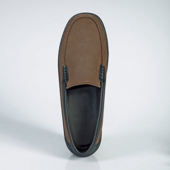 Slipper aus Veloursleder