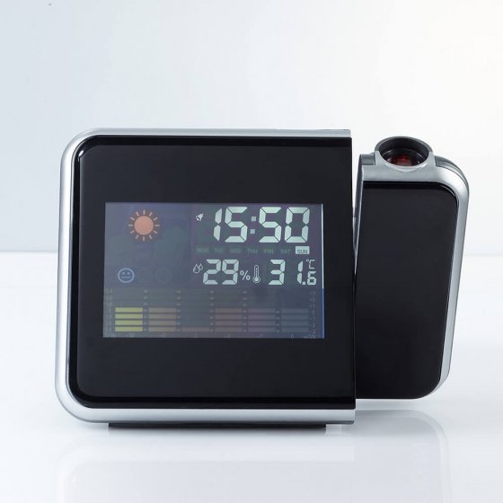 Wetterstation mit Projektion