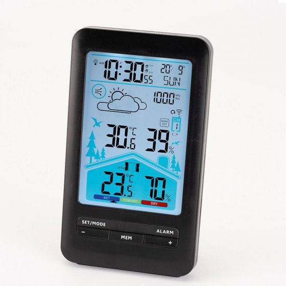 Wetterstation mit Belüftungsempfehlung