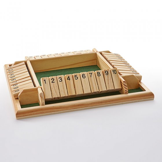 Klappenspiel für Vier aus Holz 