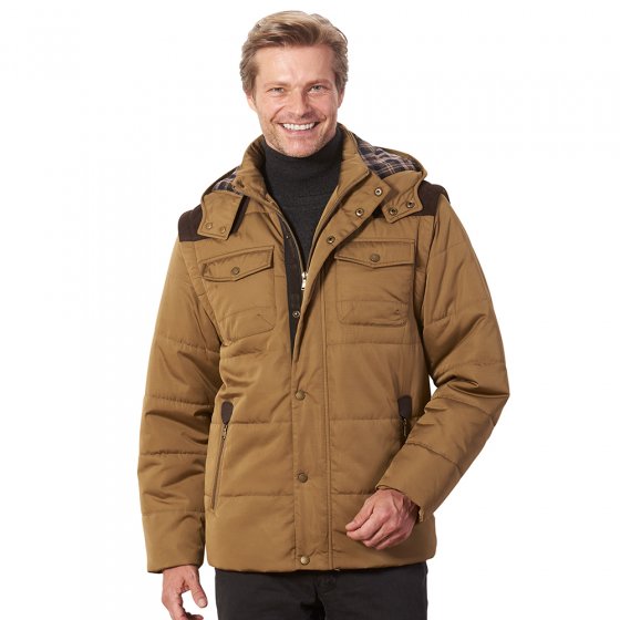 Jacke m. abnehmbaren Ärmeln,ca XL | Camel