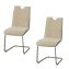 Schwingstuhl Taupe/Cord 2er Set Emrys - 4