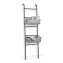 Leiter-Regal, Metall/Stoff mit Ablagen - 4
