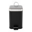 Treteimer eckig Jannik 3 Liter Schwarz Silber - 4