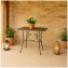 Gartentisch Metalltisch Rostoptik Rechteckig dekorativ Vintage - 4