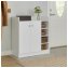 Sideboard mit 8 Regalfächern Weiß - 4