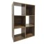 Standregal Eiche 6 Fächer 60 x 90 x 30 cm vielseitig als Regal oder Raumteiler - 4
