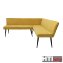 Eckbank 195 x 154 cm Mesilla Gelb kurzer Schenkel rechts - 4