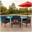 4-teiliges Polyrattan Lounge-Set mit Tisch Gartenmöbel Set Zita - 4