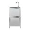 Spüle mit Unterschrank für Outdoorküche Silber - 4