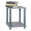 Moderner Beistelltisch in Grau mit Ablage - 4