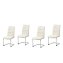 Schwingstuhl 4er Set PU creme DannyC - 4