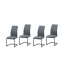 Schwingstuhl 4er Set PU grau SallyP - 4
