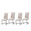 Schwingstuhl 4er-Set Creme LennyP - 4