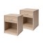 Nachtschrank mit 1 Schublade 2er-Set Nina Sonoma - 4