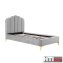 Polsterbett 90 x 200 cm Yoris Grau - 4