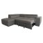 Couch Sandy mit Ottomane links Grau - 4