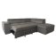 Couch Sandy mit Ottomane rechts Grau - 4