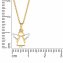 Halskette 375/- Gelbgold 2farbig Engel - 4