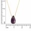Halskette 375 Gelbgold Amethyst - 4