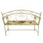 Gartenbank Flowers and Plants creme Metallbank mit Motiv Sitzfläche 109 cm - 4