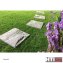 Kunststoff Gehwegplatten Steinoptik 30x30 cm 4er Set Gartenplatten mit Struktur - 4
